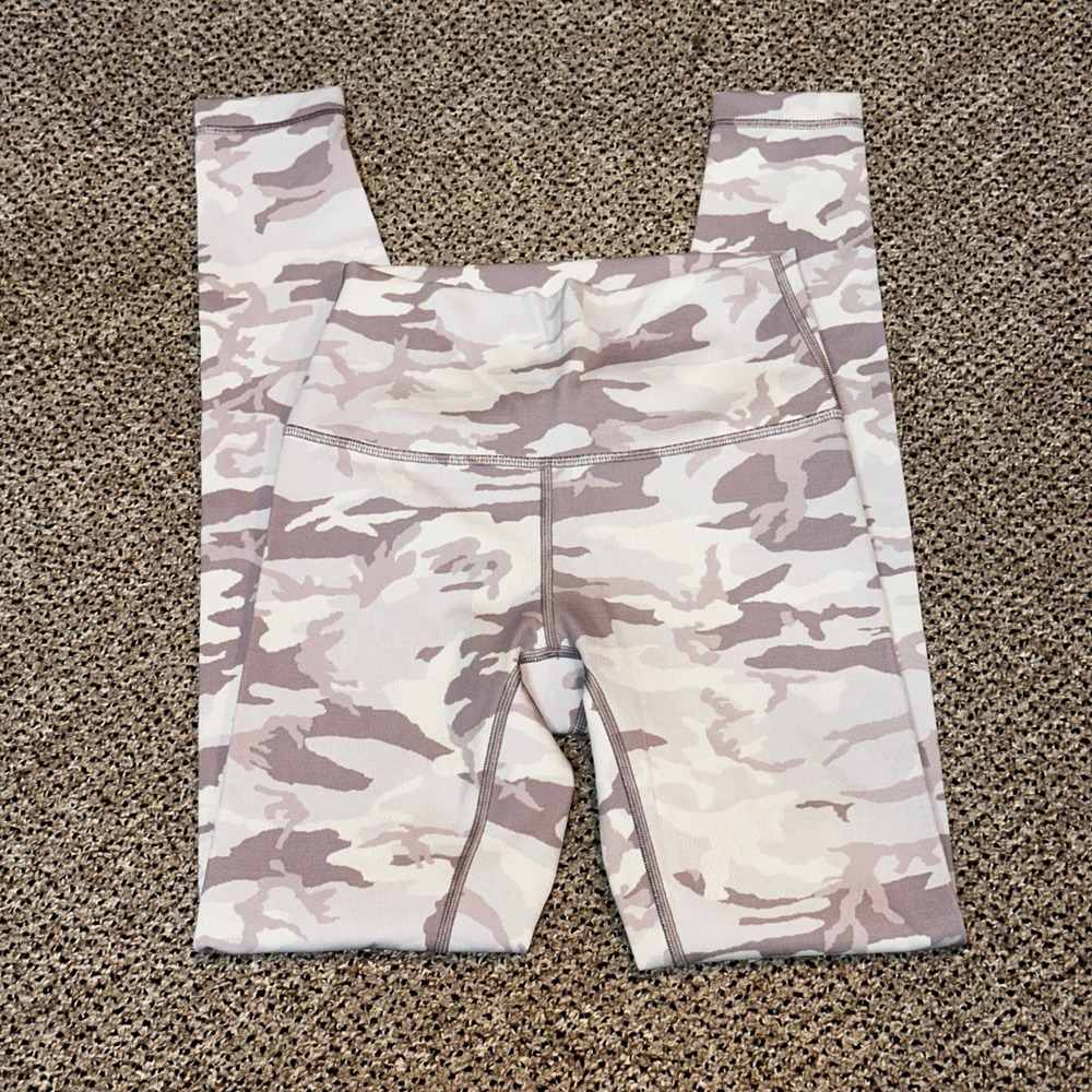 Lululemon Wunder Train HR Tight 25 Camo Brier Rose Multi Pink Grey Leggings 4‎